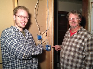 Jason and Dad posing against their will for my documentation :)